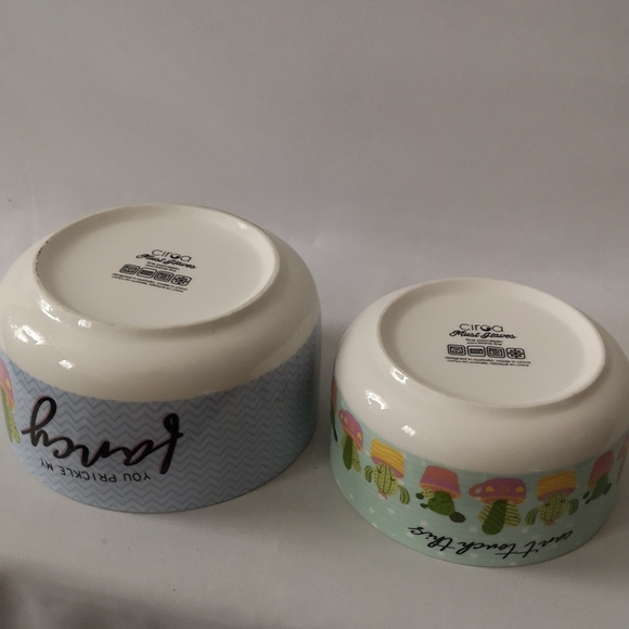 Set of Two Cactus Planters, Fine Porcelain Made by Ciroa, Never-used Condition - Picture 5 of 6